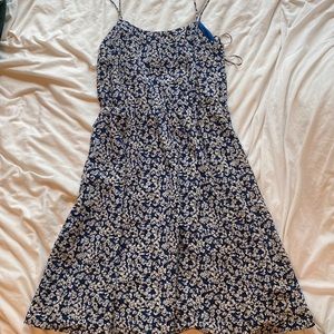 J crew blue floral sundress